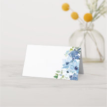 Chic Light Blue Watercolor Blues Hochzeit