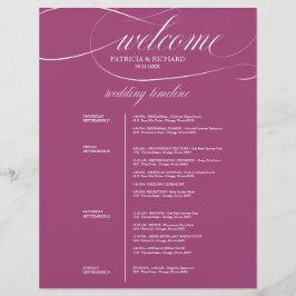 Chic Lila Cassis 4 Tage Hochzeitreise