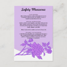 Chic Lila Floral Safety Measures