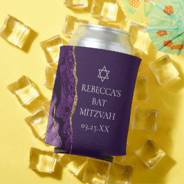 Chic Lila Gold Agate Bat Mitzvah Party Dosenkühler