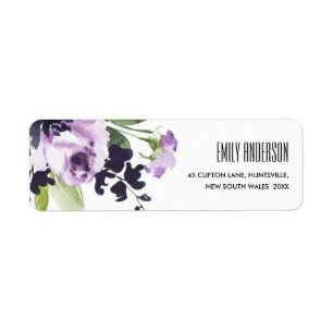 CHIC LILAC LILA ROSE PEONRAL FLORAL BUNCH ADRESSE