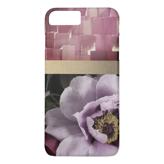 Chic lilac Rose Art Phone Case (Rückseite)