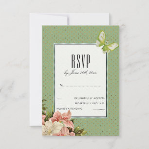 Chic Lilies & Gem Papillon RSVP