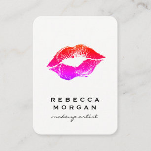 Chic Lipstick Kiss Visitenkarte