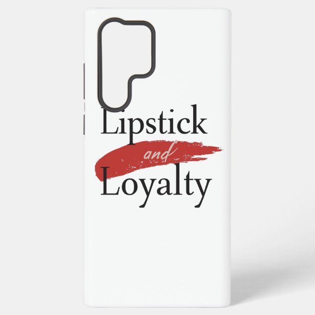Chic Lipstick Smear and Loyalty Samsung Galaxy Hülle (Rückseite)