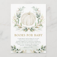Chic Little Pumpkin Greenery Gold Books for Baby