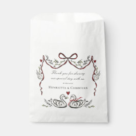 Chic Love Birds Wedding Favor Bags Geschenktütchen