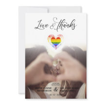 Chic Love & Merci LGBT Rainbow Pride Heart Photo