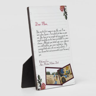 Chic Lovely Personalisierte Liebe Letter Handgesch Fotoplatte
