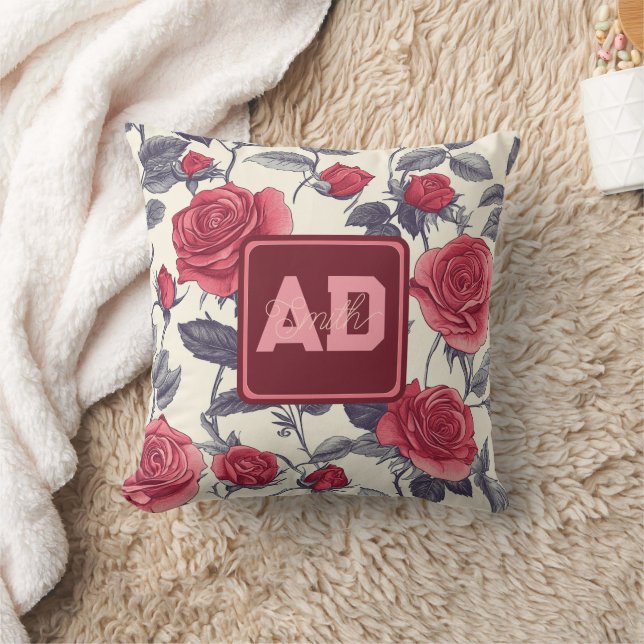 Chic Lovely Rose Family Kissen (Decke)
