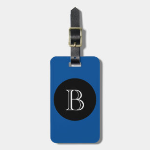 CHIC LUGGAGE/BAG TAG_156 BLUE/BLACK/MONOGRAM GEPÄCKANHÄNGER