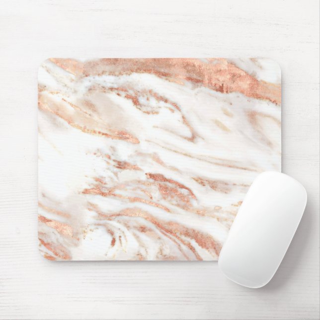 Chic Luxe Copper | Elegante Rose Mousepad (Mit Mouse)