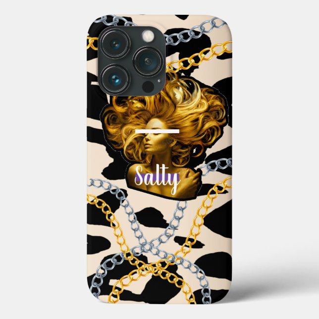 Chic Luxurious Wild Salty Girl Bday Geschenk Girl Case-Mate iPhone Hülle (Rückseite)