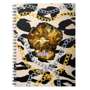 Chic Luxurious Wild Salty Girl Bday Geschenk Girl Notizblock