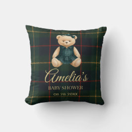 Chic Luxury Teddy Bear Baby Shower  Kissen