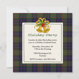 Chic MacLellan Tartan Karierte Custom Holiday Part Einladung