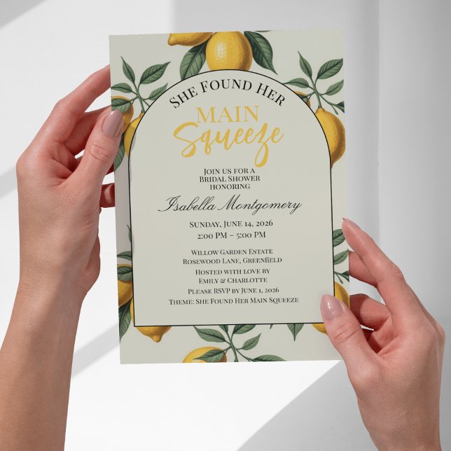 Chic Main Squeeze Brautparty Einladung (Chic Main Squeeze Bridal Shower Invitations
)