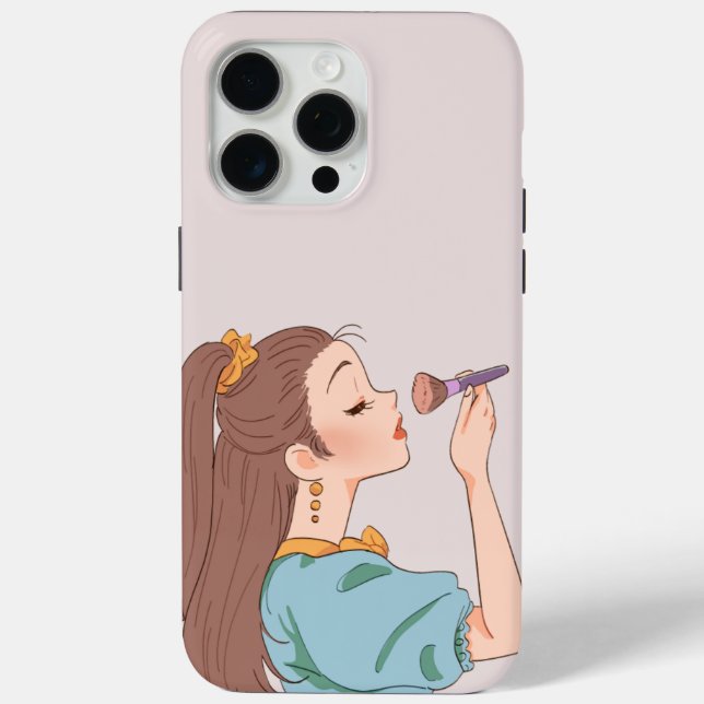 Chic Makeup Girl Handy Case - Beauty & Glamour (Rückseite)