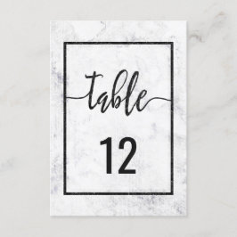 Chic Marble Wedding Tischnummer Seating Chart
