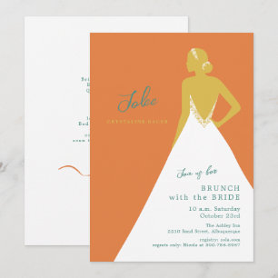 Chic Mariée Silhouette Citron Invitation Brunch de