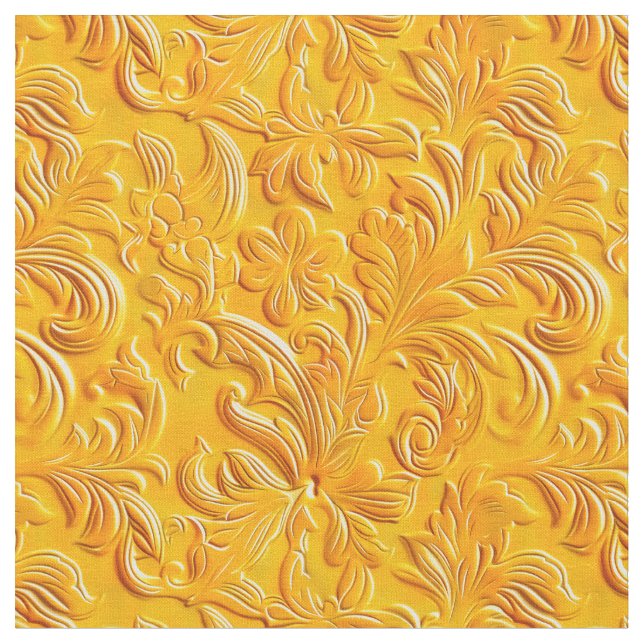 Chic marigold tooled leather  stoff (Nahaufnahme)