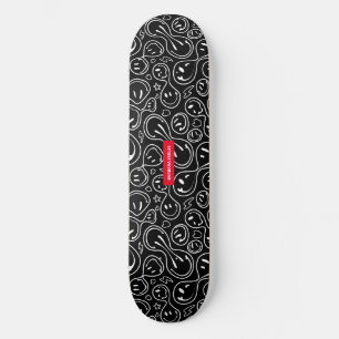 Chic Melting Lächeln Gesicht Lächelmuster Skateboard