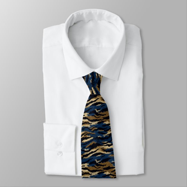 Chic Men Gifts Tiger Skin Krawatte (Gebunden)
