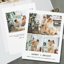 Chic Merry und Bright Weihnachten Minimalistisches