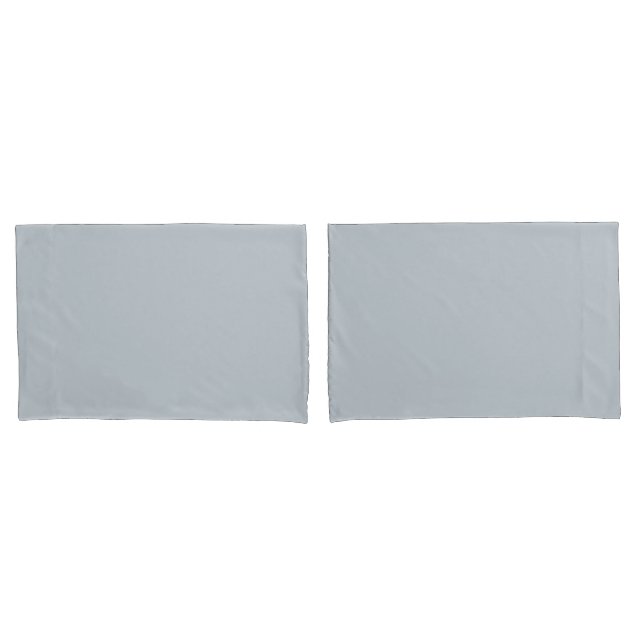 Chic Metallic Silver Pillow Case in Standardgröße Kissenbezug (Vorderseite-Set)