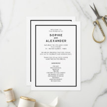 Chic Minimal French Black & White Wedding