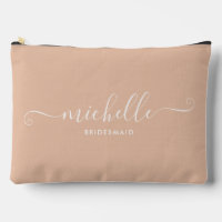 Chic Minimal Sand Beige Personalisiert Bridesmaid