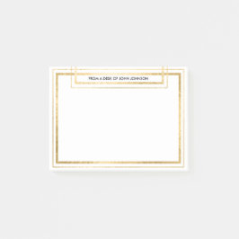Chic Minimalism Golden Foil Office-Meldung Post-it Klebezettel