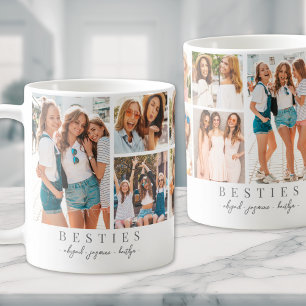 Chic minimalist BFF beste Freundinnen Foto Kaffeetasse