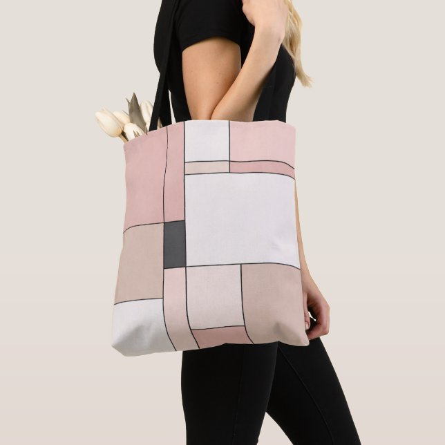 Chic Minimalist Sakura Rectangles Tote Bag Tasche (Von Nahem)