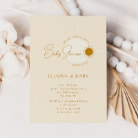 Chic Minimalistisch Boho Sunshine Baby Dusche