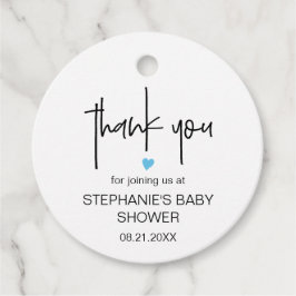 Chic Minimalistisch Danke, Baby Boy Duwer Gevor Geschenkanhänger