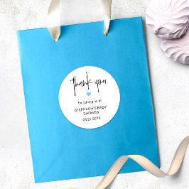 Chic Minimalistisch Danke Baby Duwer Fevor Bag Runder Aufkleber