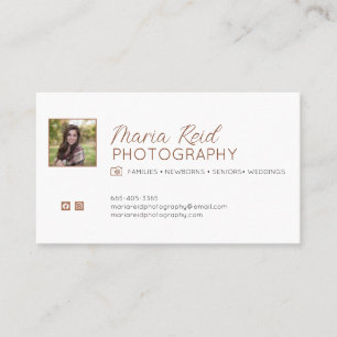 Chic, Minimalistisch Fotografy Business Card Visitenkarte