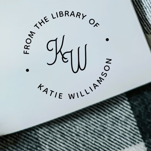 Chic Minimalistisch Initials Round Typografy Libra Permastempel (Von Creator hochgeladen)