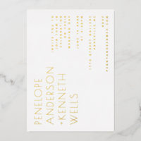 Chic Minimalistisch Modern Wedding Horizontal Gold