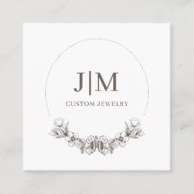 Chic Minimalistisch Monogram Jewelier Designer