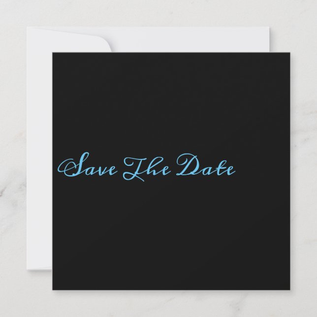 Chic Minimalistisch Save the Date (Vorderseite)