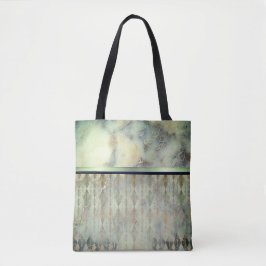 Chic Minty Green Marble Harlequin Tasche