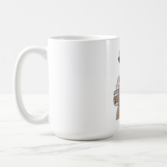 Chic Mode Mädchen Bleiben Sie Klassisch  Ästhetisc Kaffeetasse (Links)
