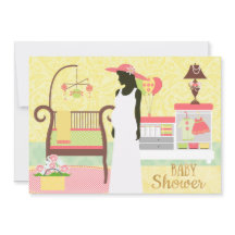 Chic Modern Baby Shower Einladung Kinderzimmer