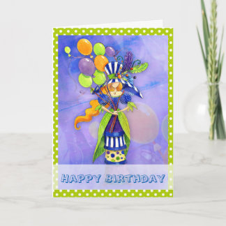 Chic Modern Birthday Card für Mädchen Karte