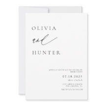 Chic Modern Black & White Wedding