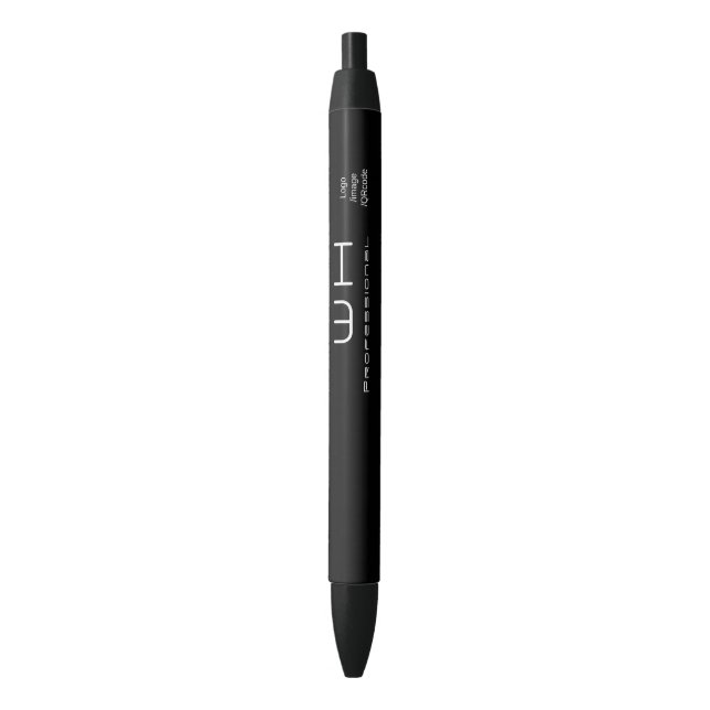 Chic Modern Business Black Kugelschreiber (Vorderseite Vertikal)