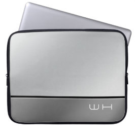 Chic Modern Business Grau Laptopschutzhülle