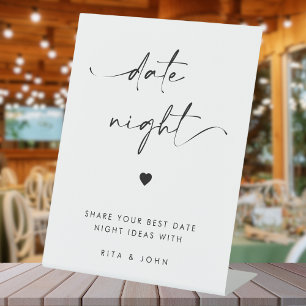 Chic Modern Date Jar Ideas Wedding Sign Sockelschild